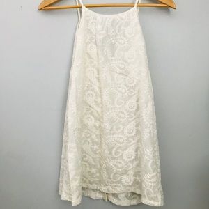 Off white lace tank top